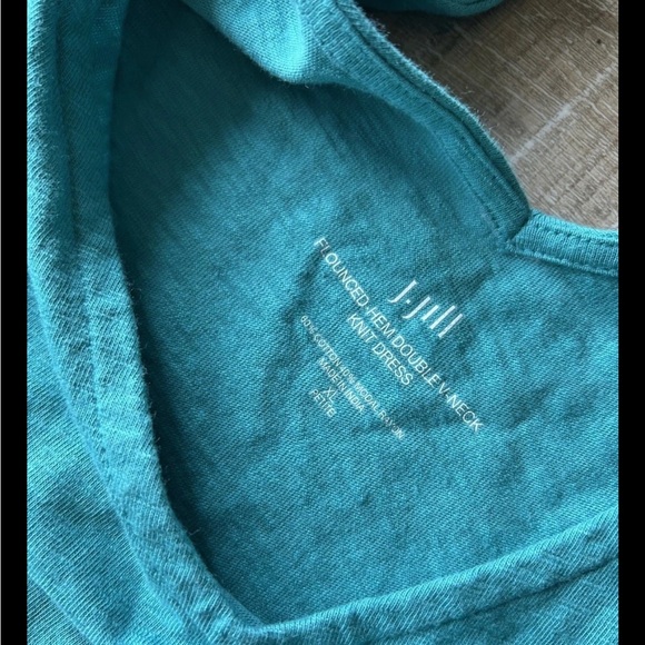 J. Jill Women’s Knit Dress BUNDLE Pockets XL XLP Flounced Flowy Beachy Summer - Picture 3 of 15